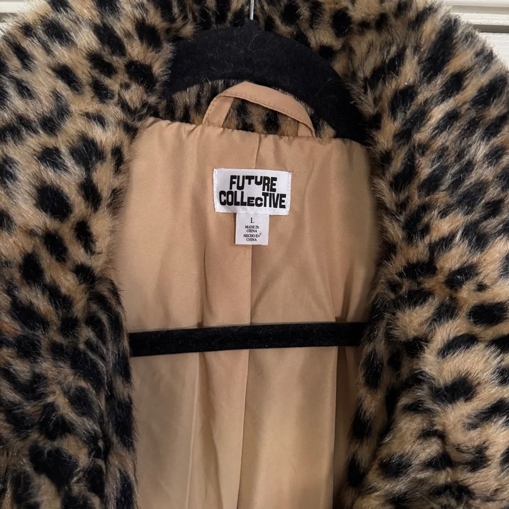 target faux fur leopard coat - future collective - Picture 4 of 4